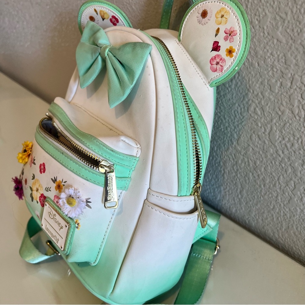 Disney Loungefly Mini Pressed Flower Backpack - image 6